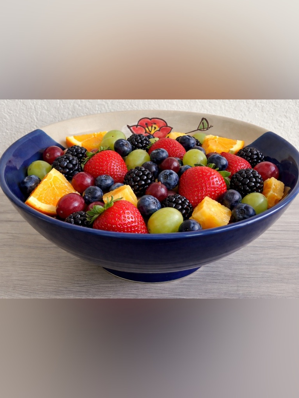 WCL Art Pottery Ceramic Pedestal Serving Bowl